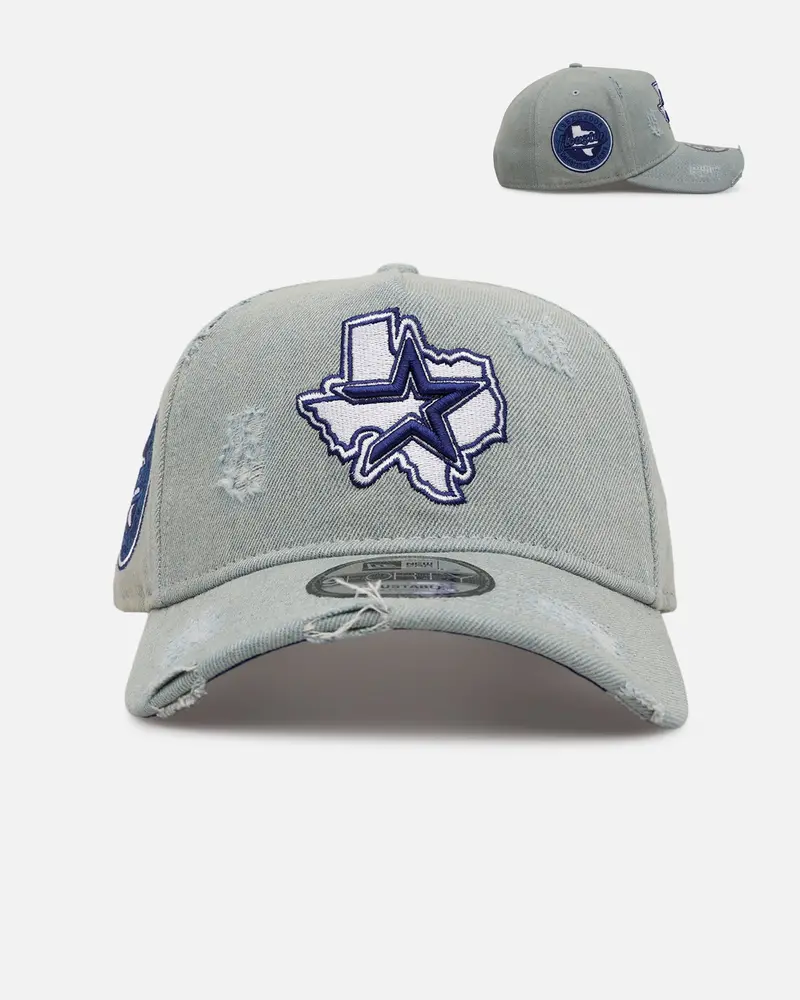 New Era Houston Astros 'Denim' 9Forty A-Frame Snapback Light Wash Denim 1