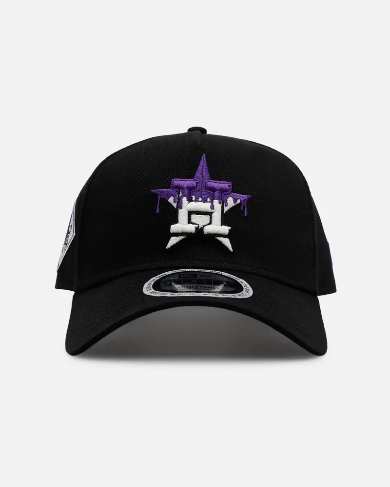 New Era Houston Astros 'Drip 3.0' 9Forty A-Frame Snapback Black/Glow 1