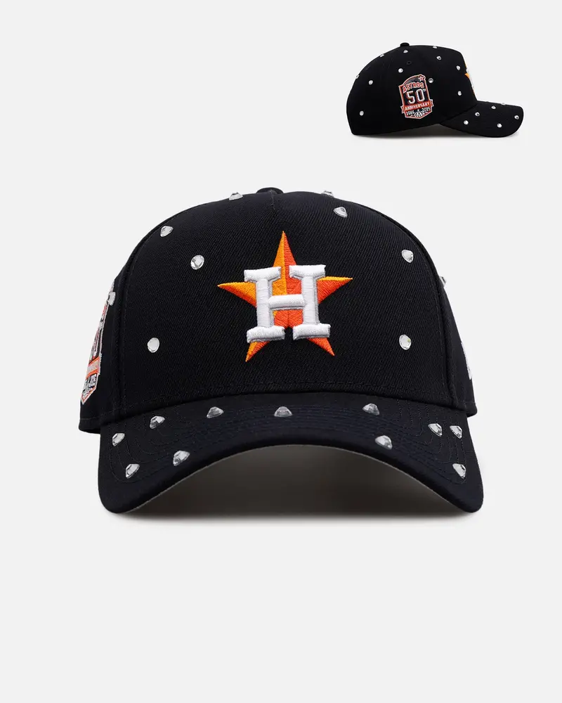 New Era Houston Astros 'Embellishment' 9Forty A-Frame Snapback Navy 1
