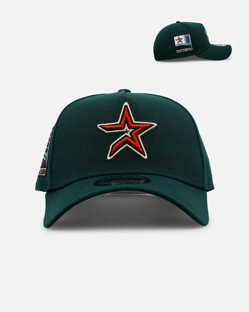 New Era Houston Astros 'Evergreen' 9Forty A-Frame Snapback Dark Green 1
