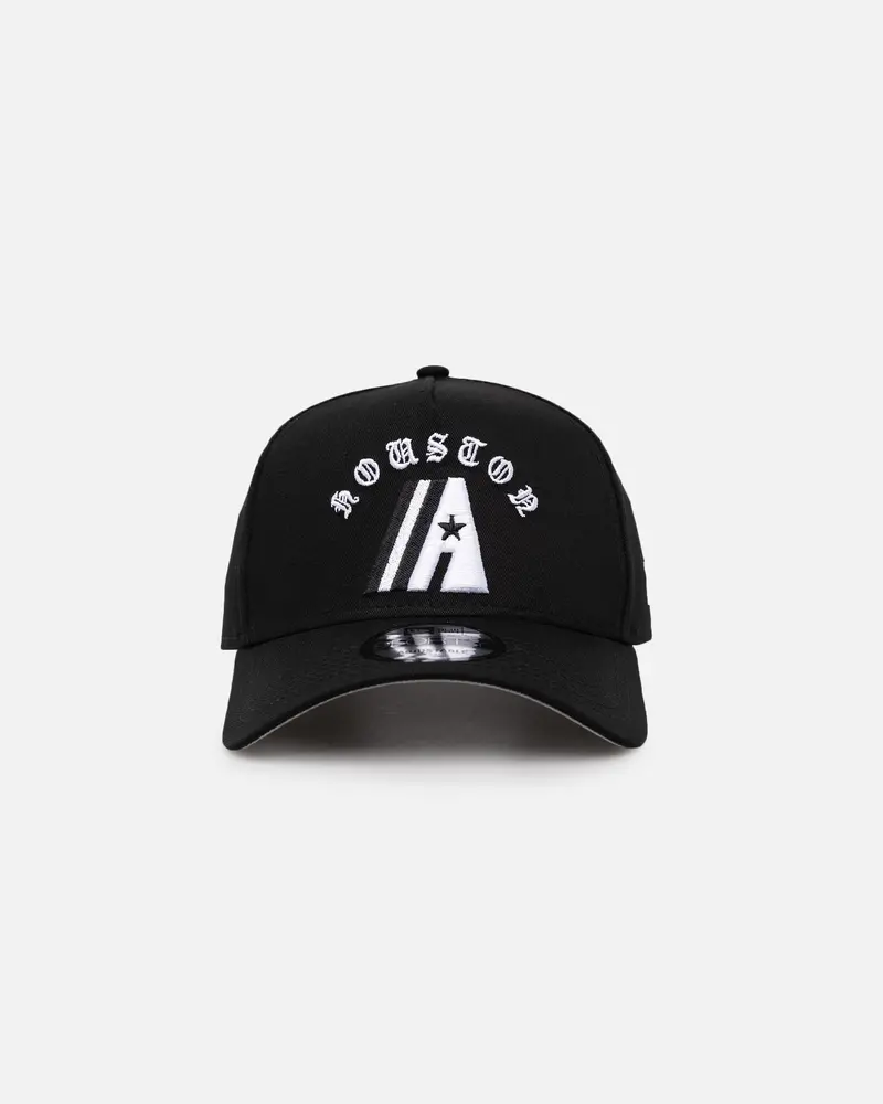 New Era Houston Astros 'Gothic Arch' 9Forty A-Frame Snapback Black/White 1