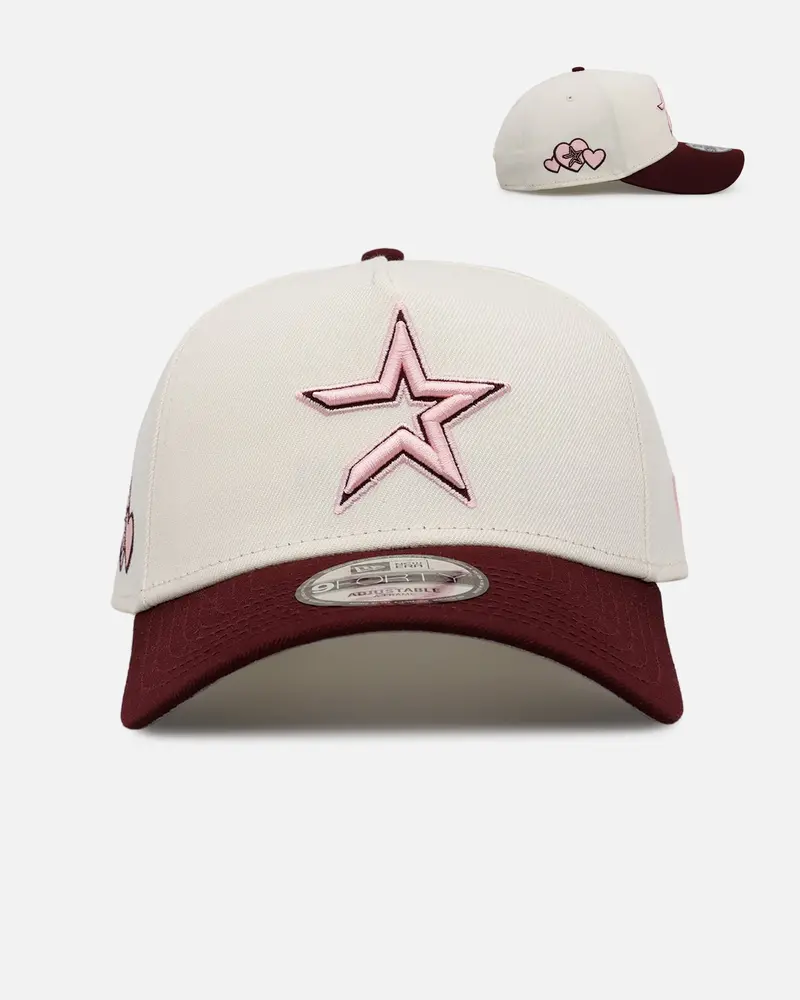 New Era Houston Astros 'Lover's Club 2.0' 9Forty A-Frame Snapback Chrome 1
