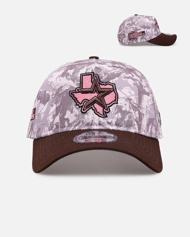 New Era Houston Astros 'Pink Tree Camo' 9Forty A-Frame Snapback Pink 1
