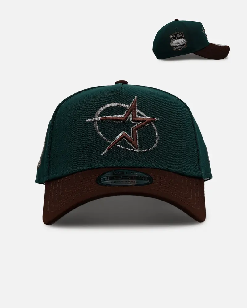 New Era Houston Astros 'Rainforest' 9Forty A-Frame Snapback Green/Brown 1