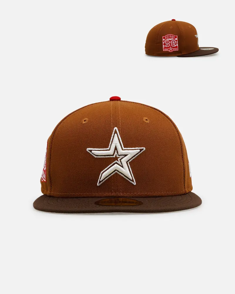 New Era Houston Astros 'Root Beer Float' 59Fifty Fitted Walnut 1
