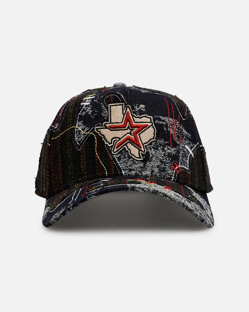 New Era Houston Astros 'Running Stitch' 9Forty A-Frame Snapback Multi 1