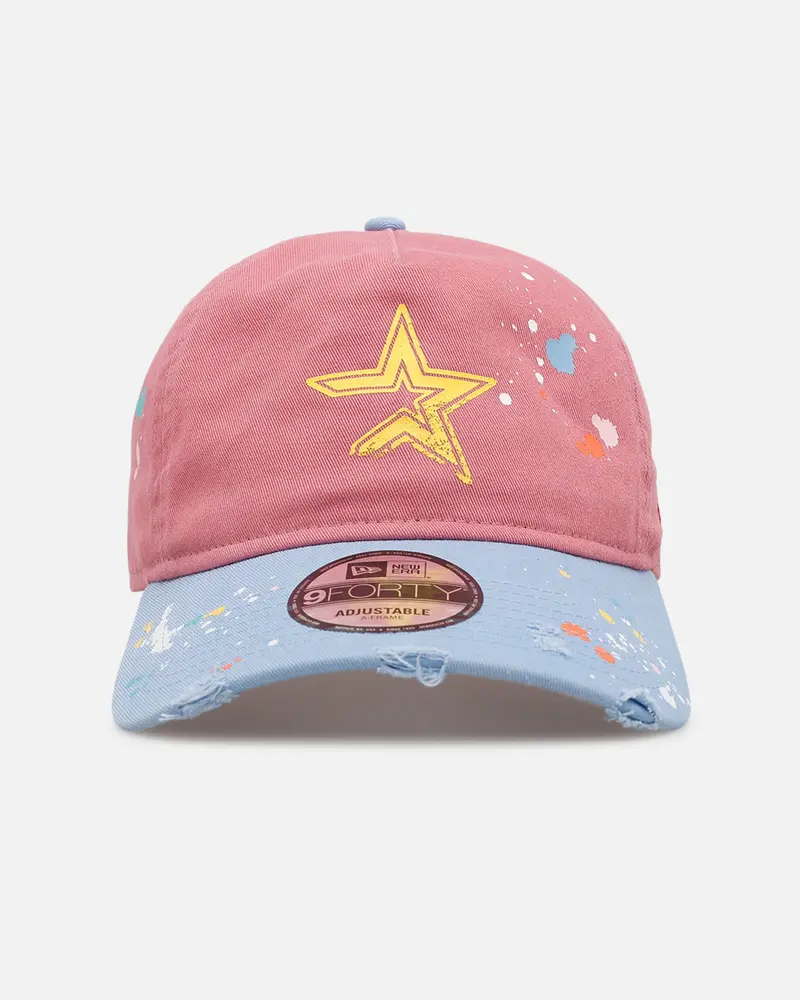 New Era Houston Astros 'Seasoned' 9Forty A-Frame Strapback Pink/Blue 1