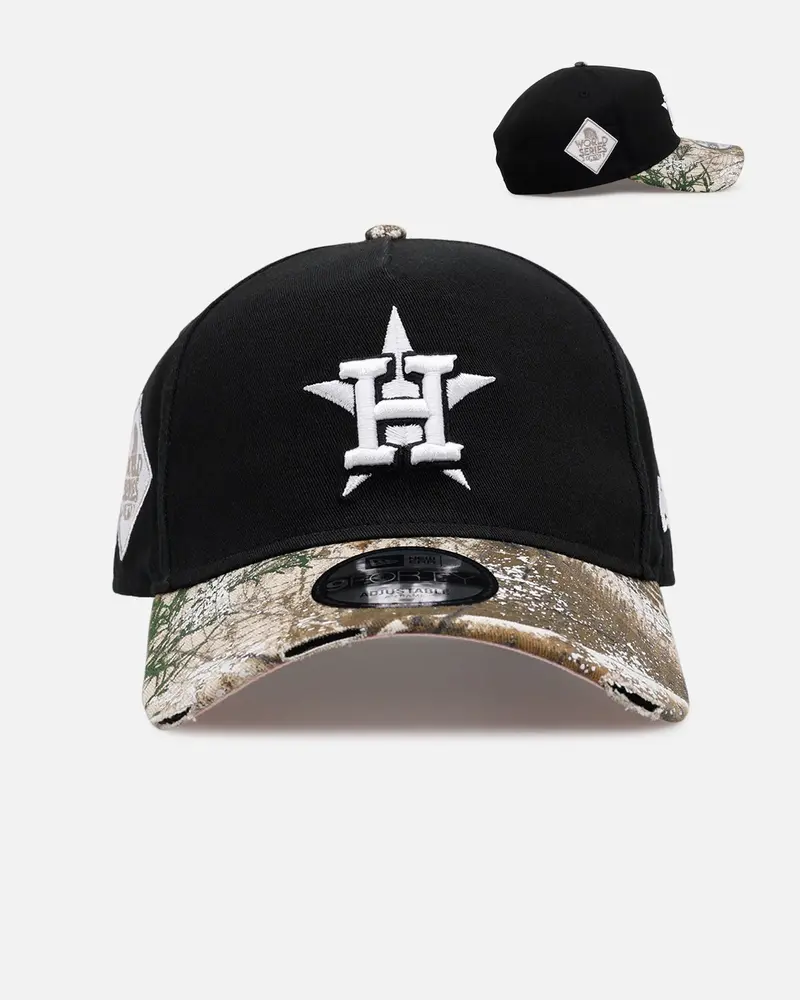 New Era Houston Astros 'Seasoned Camo' 9Forty A-Frame Snapback Black/Camo 1