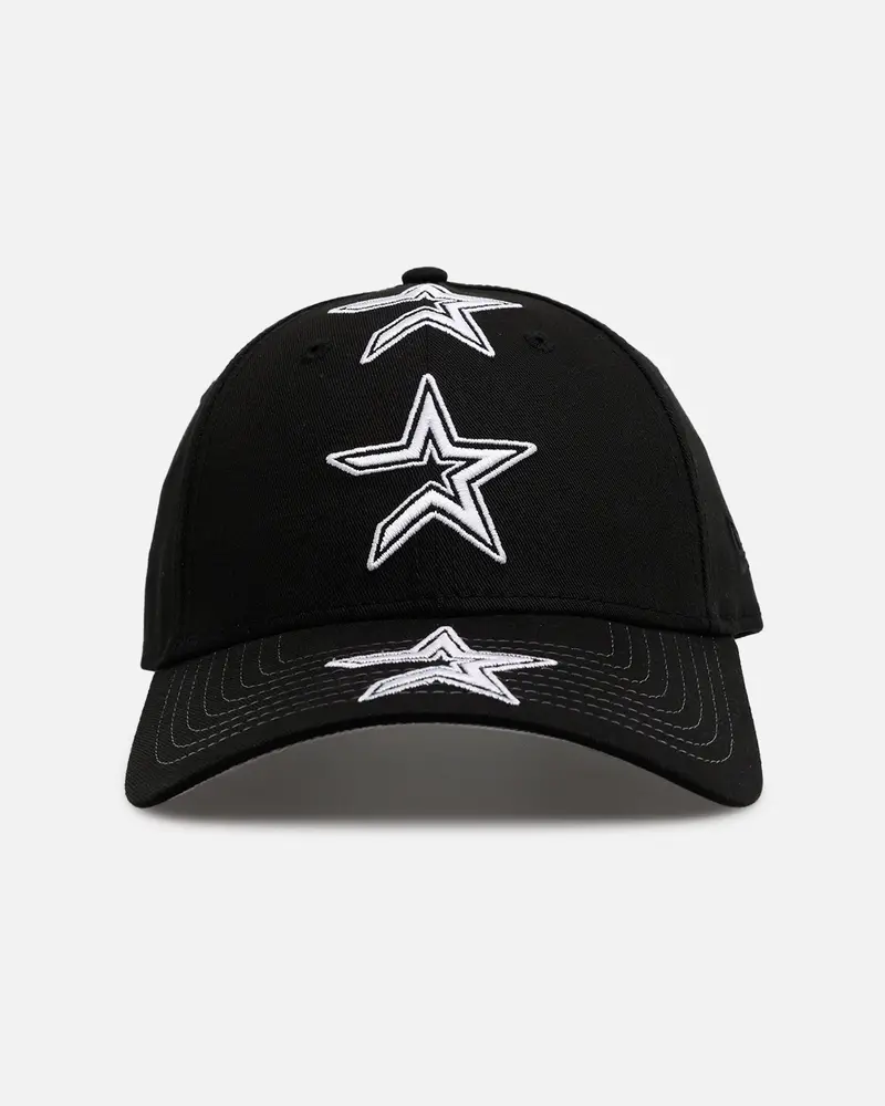New Era Houston Astros 'Spine' 9Forty A-Frame Strapback Black/White 1