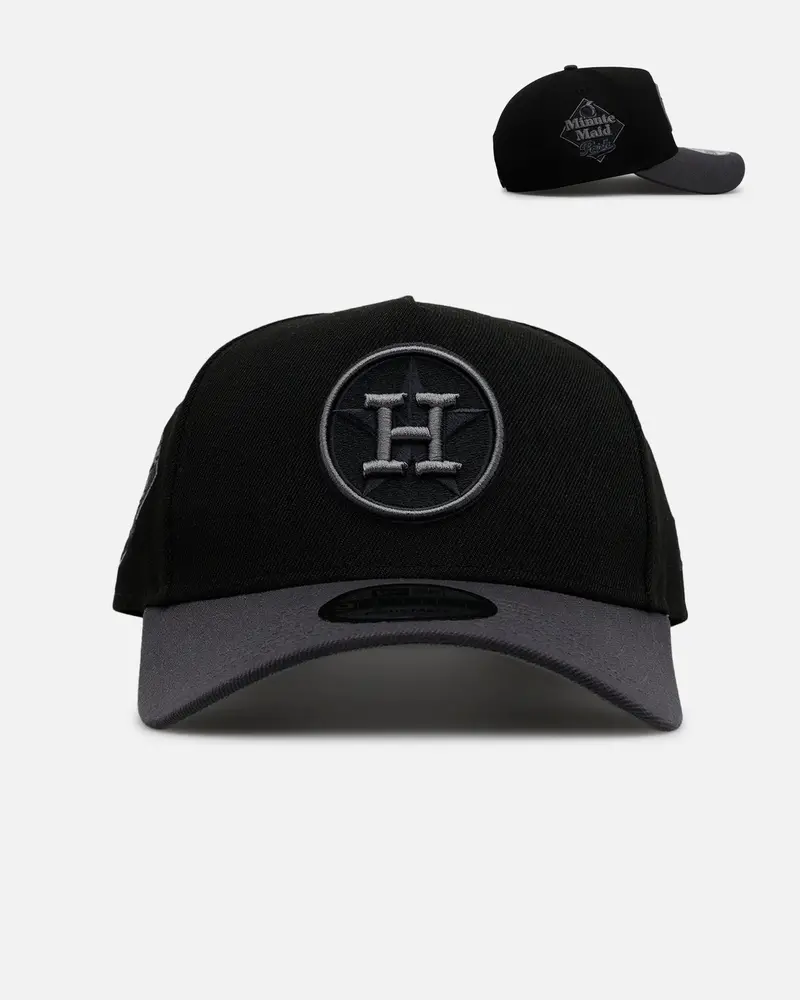New Era Houston Astros 'Stealth' 9Forty A-Frame Snapback Black/Charcoal 1