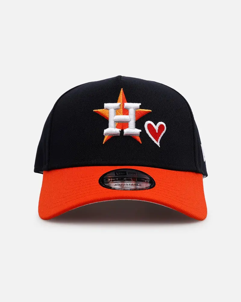 New Era Houston Astros 'Team Color Hearts' 9Forty A-Frame Snapback Official Team Color 1