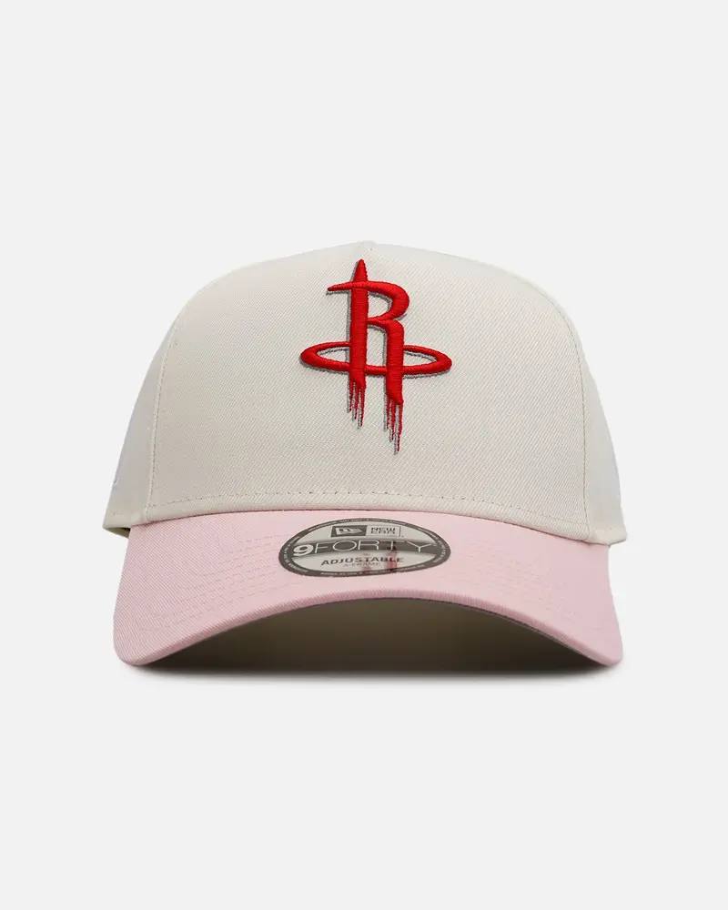New Era Houston Rockets 'Pink Lemonade' 9Forty A-Frame Snapback Pink/Yellow 1