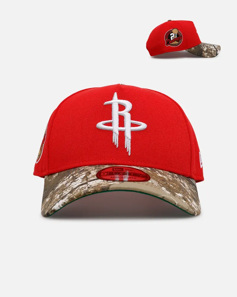 New Era Houston Rockets 'Realtree Visor' 9Forty A-Frame Snapback Official Team Color 1