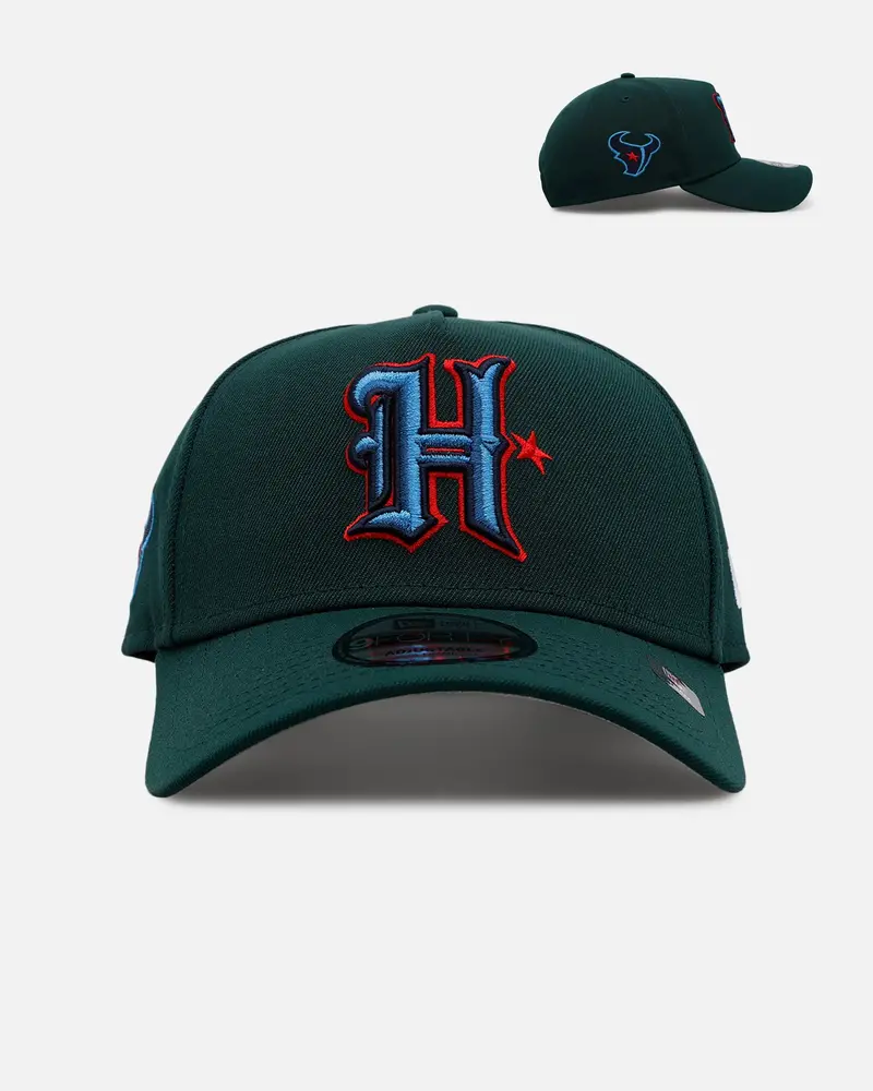 New Era Houston Texans 'Evergreen' 9Forty A-Frame Snapback Dark Green 1