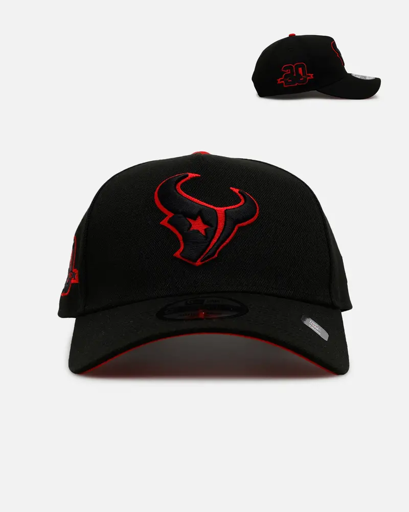 New Era Houston Texans 'Outline' 9Forty A-Frame Snapback Black 1