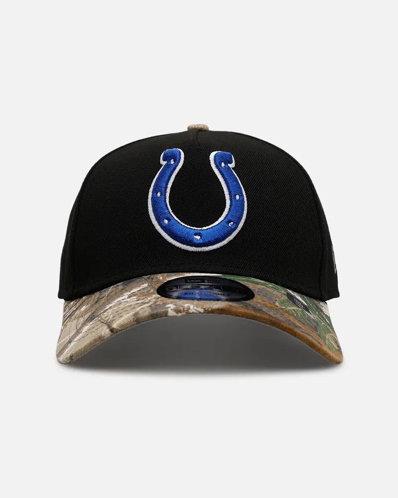 New Era Indianapolis Colts 'Black Crown Realtree Visor' 9Forty A-Frame Snapback Realtree Edge/Black 1