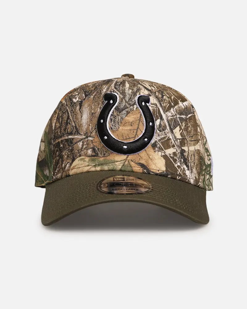 New Era Indianapolis Colts 'Nfl Season Kick Off' 9Forty A-Frame Snapback Realtree/Olive 1