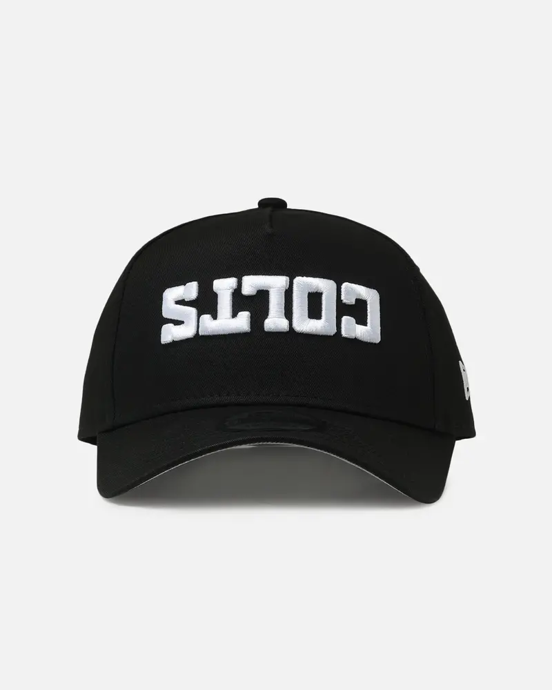 New Era Indianapolis Colts 'Upside Down Logo' 9Forty A-Frame Snapback Black 1