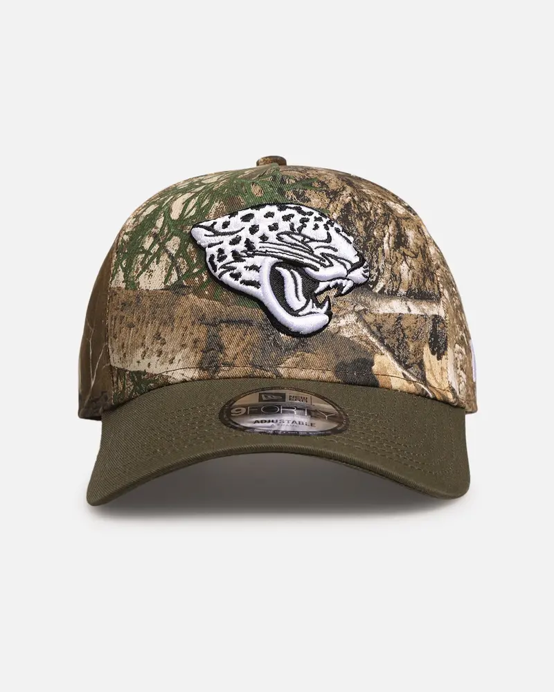 New Era Jacksonville Jaguars 'Nfl Season Kick Off' 9Forty A-Frame Snapback Realtree/Olive 1