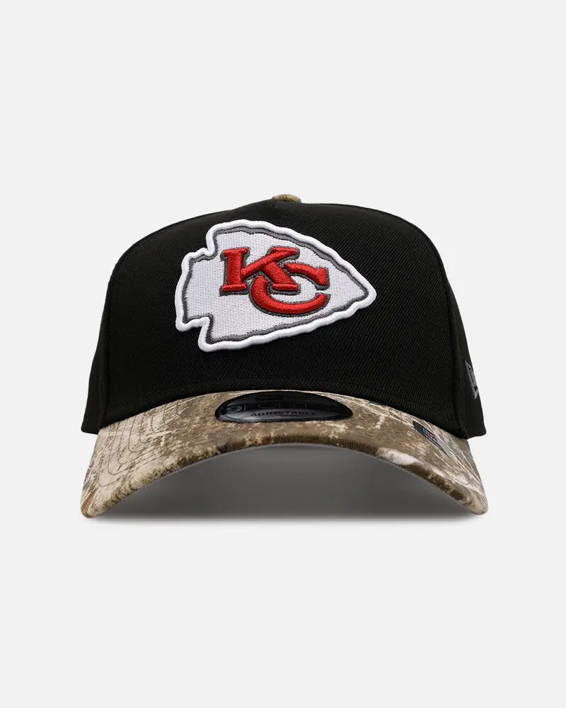 New Era Kansas City Chiefs 'Black Crown Realtree Visor' 9Forty A-Frame Snapback Realtree Edge/Black 1