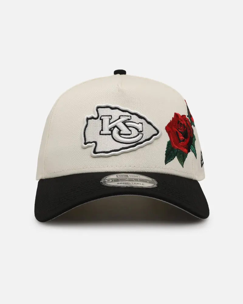 New Era Kansas City Chiefs 'Chrome Black Roses' 9Forty A-Frame Snapback Chrome/Black 1