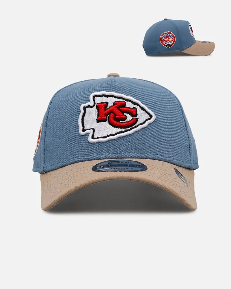 New Era Kansas City Chiefs 'Easy Breezy' 9Forty A-Frame Snapback Blue/Tan 1