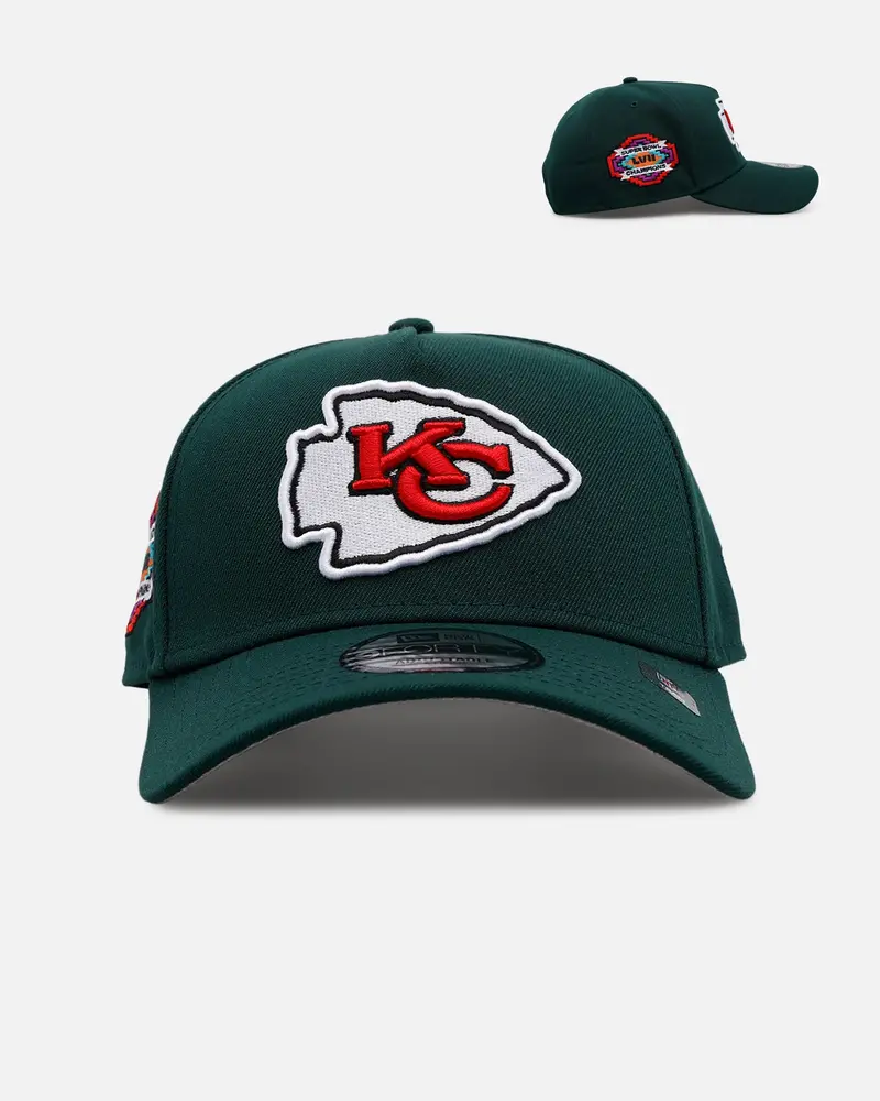 New Era Kansas City Chiefs 'Evergreen' 9Forty A-Frame Snapback Dark Green 1