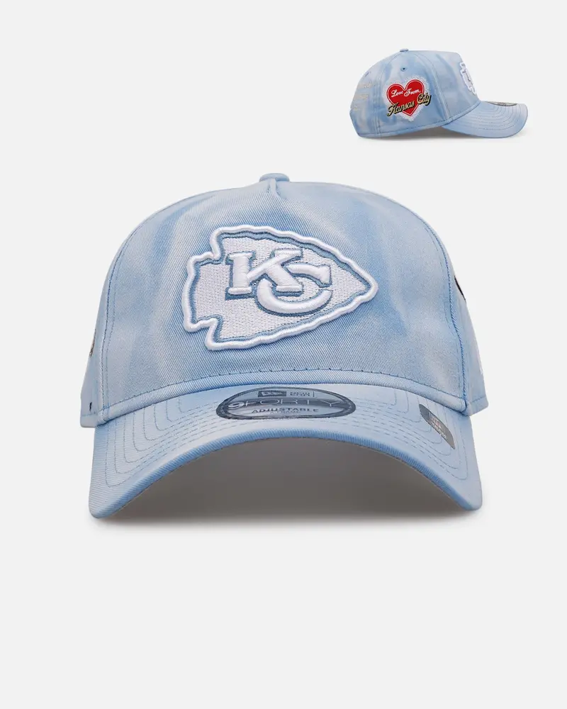 New Era Kansas City Chiefs 'Hopeless Romantic' 9Forty A-Frame Snapback Sky Blue 1
