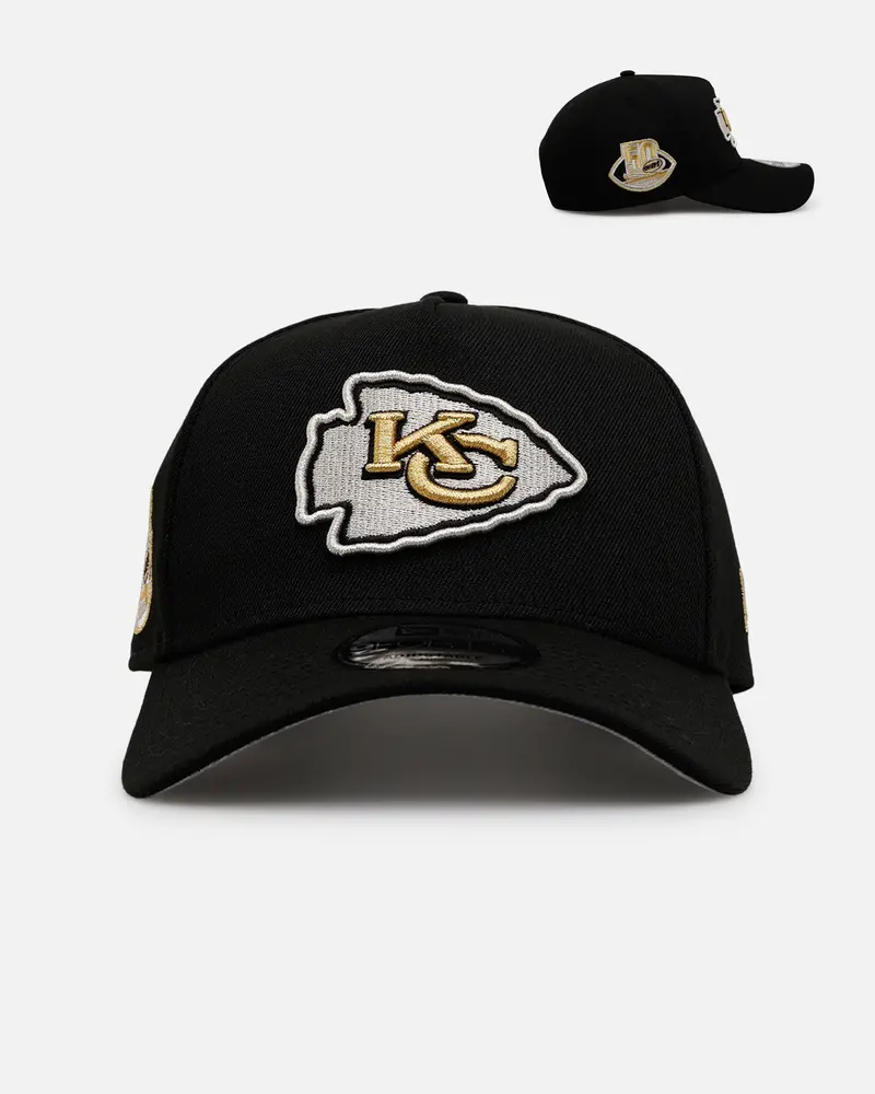 New Era Kansas City Chiefs 'New Year's Eve' 9Forty A-Frame Snapback Gold/Silver 1
