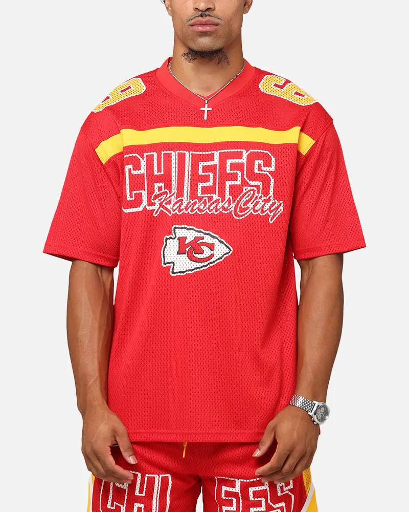 New Era Kansas City Chiefs Nfl Mesh Graphic Jersey Front Door Red 1