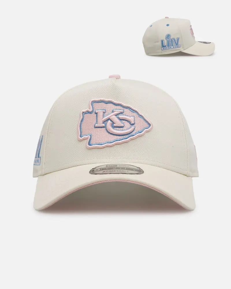New Era Kansas City Chiefs 'Pastel' 9Forty A-Frame Snapback Chrome White 1