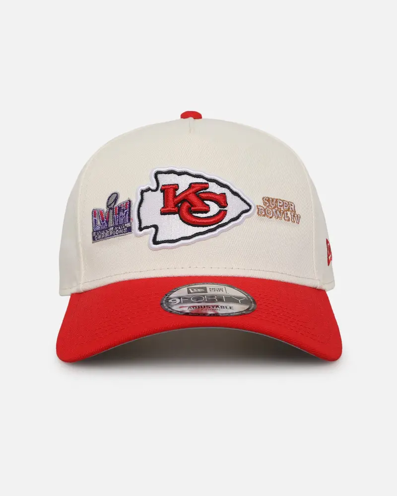 New Era Kansas City Chiefs 'Super Bowl Logos' 9Forty A-Frame Snapback Chrome 1