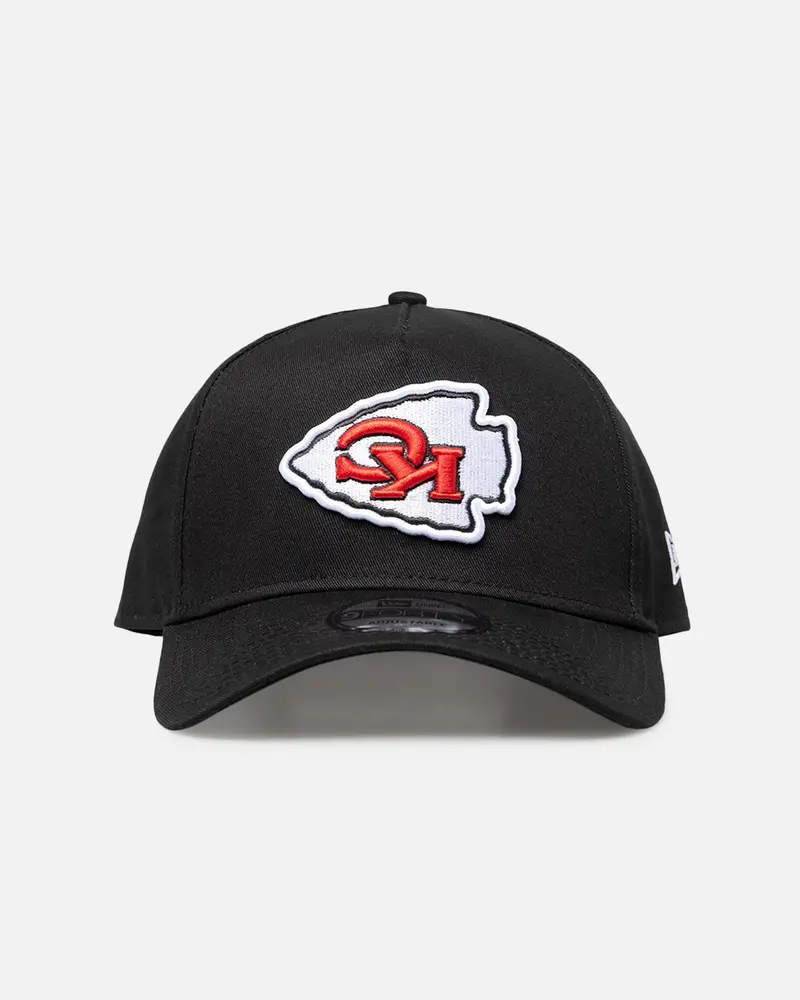 New Era Kansas City Chiefs 'Upside Down Logo' 9Forty A-Frame Snapback Black/Official Team Color 1