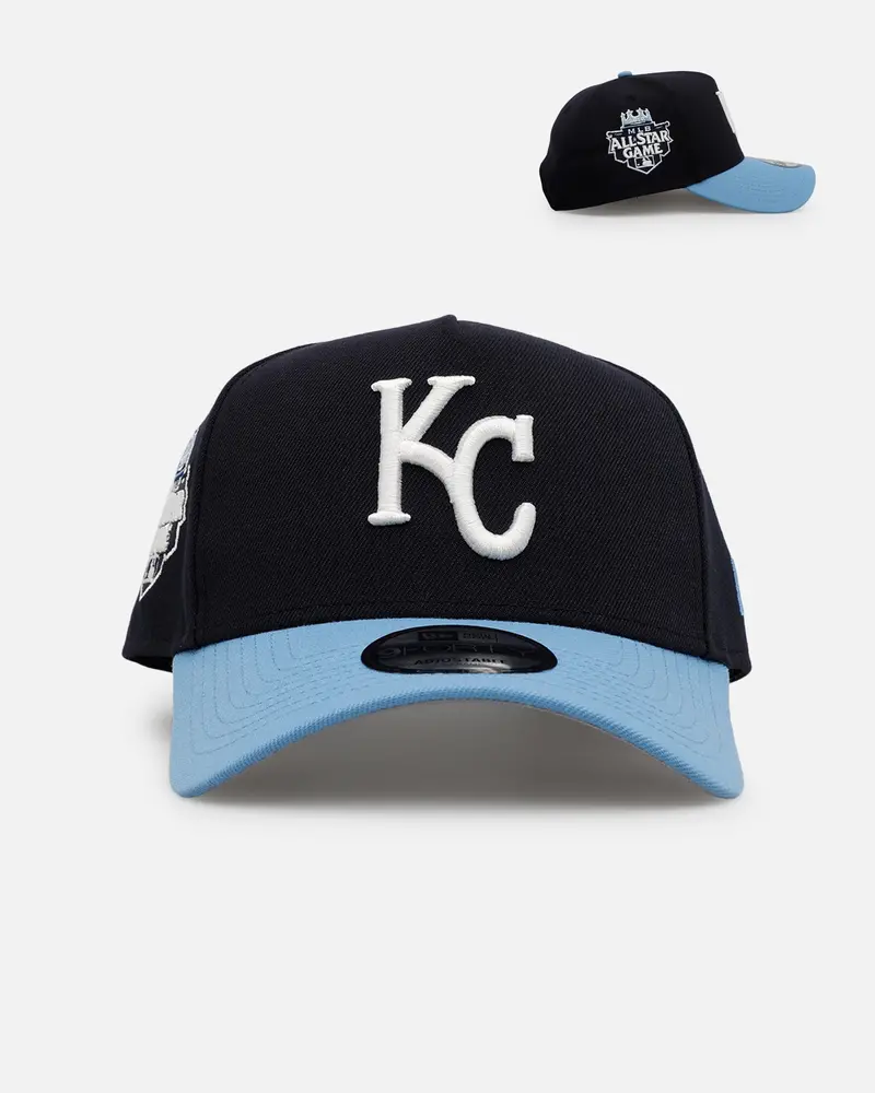 New Era Kansas City Royals 'Ocean' 9Forty A-Frame Snapback Navy/Sky Blue 1