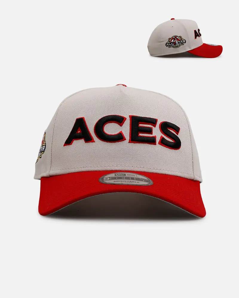 New Era Las Vegas Aces 'Aces' 9Forty A-Frame Snapback Stone/Red 1