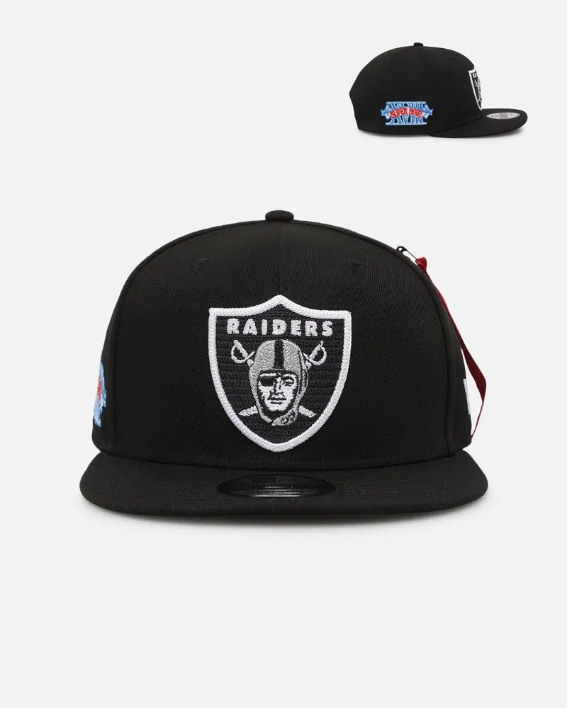 New Era Las Vegas Raiders 'Alpha Industries' 9Fifty Snapback Black 1