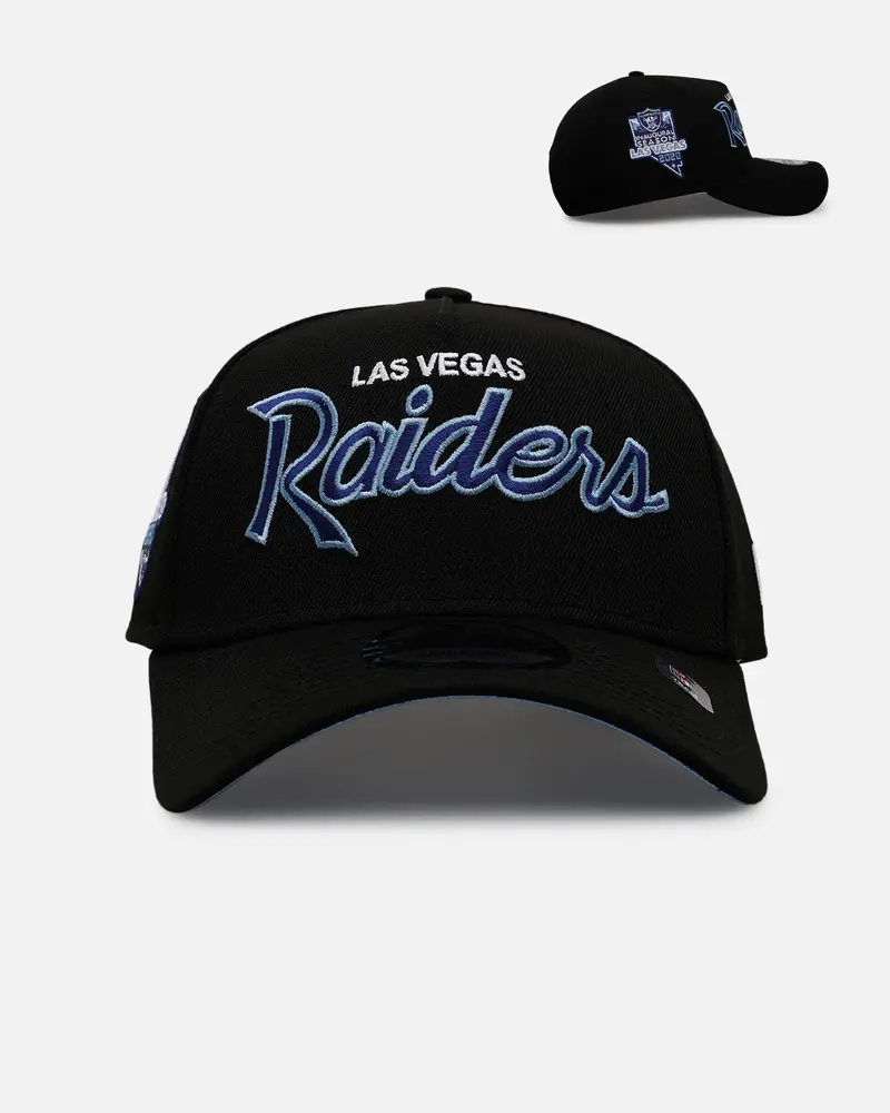 New Era Las Vegas Raiders 'Black And Sky Blue' 9Forty A-Frame Snapback Black/Sky Blue 1
