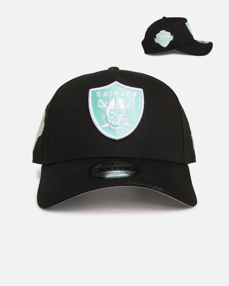 New Era Las Vegas Raiders 'Black Aqua' 9Forty A-Frame Snapback Black/Aqua 1