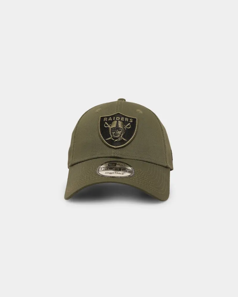 New Era Las Vegas Raiders Core 9Forty Casual Strapback Olive/Black 1