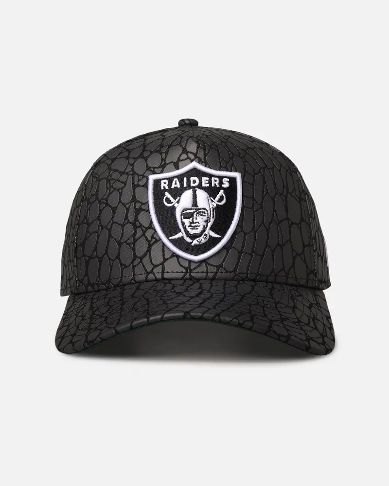 New Era Las Vegas Raiders 'Croc Skin' 9Forty A-Frame Snapback Black 1