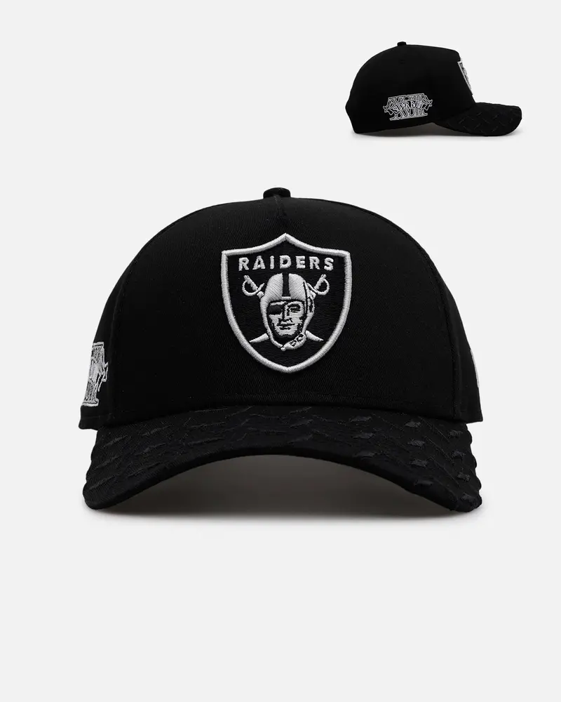 New Era Las Vegas Raiders 'Dark Steel' 9Forty A-Frame Snapback Black/Grey 1