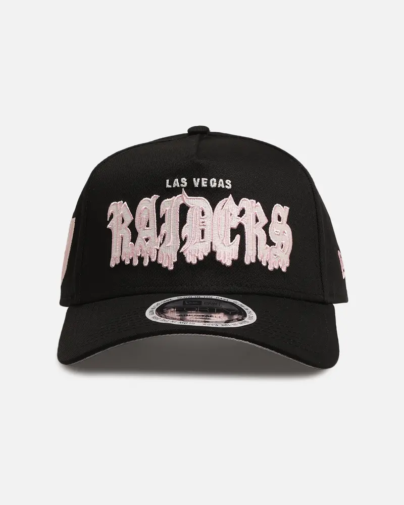New Era Las Vegas Raiders 'Drip Glow Script' 9Forty A-Frame Snapback Black/Pink 1