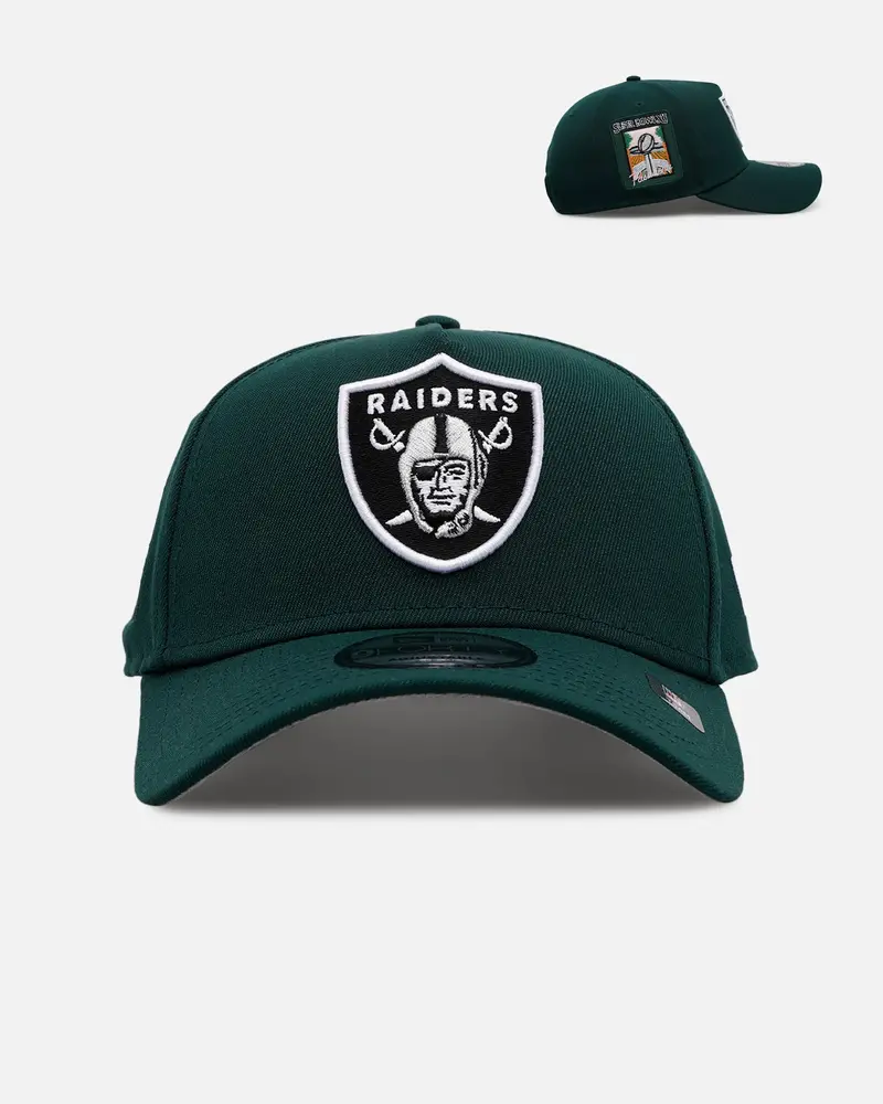 New Era Las Vegas Raiders 'Evergreen' 9Forty A-Frame Snapback Dark Green 1