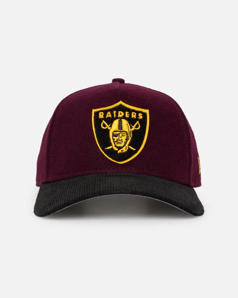 New Era Las Vegas Raiders 'Large Chenille' 9Forty A-Frame Snapback Maroon 1