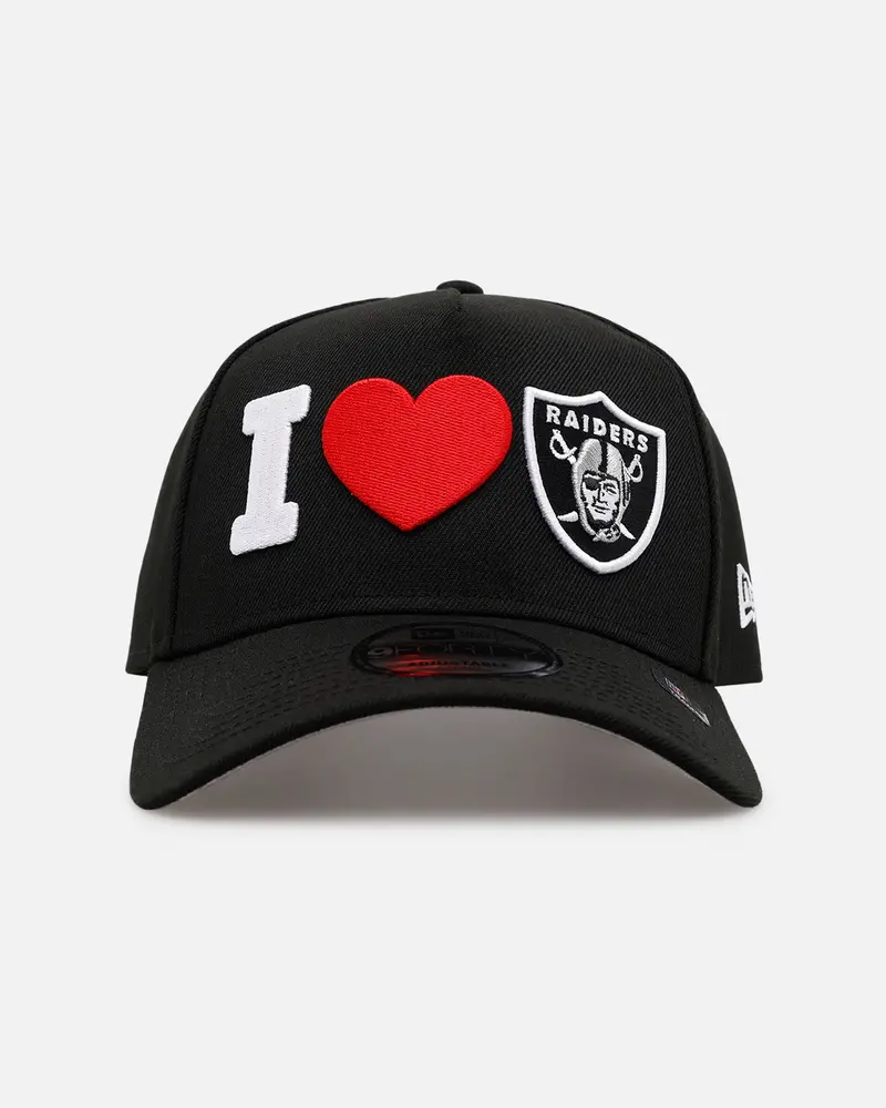 New Era Las Vegas Raiders 'Love' 9Forty A-Frame Snapback Black 1