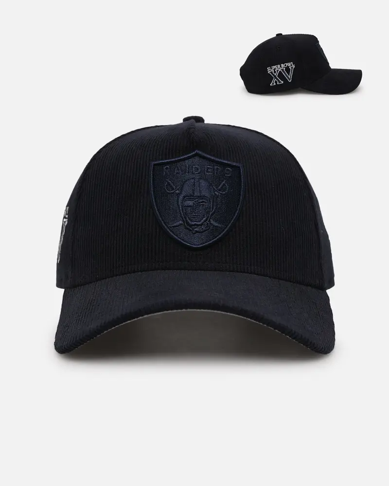 New Era Las Vegas Raiders 'Navy Tonal Cord' 9Forty A-Frame Corduroy Snapback Navy 1