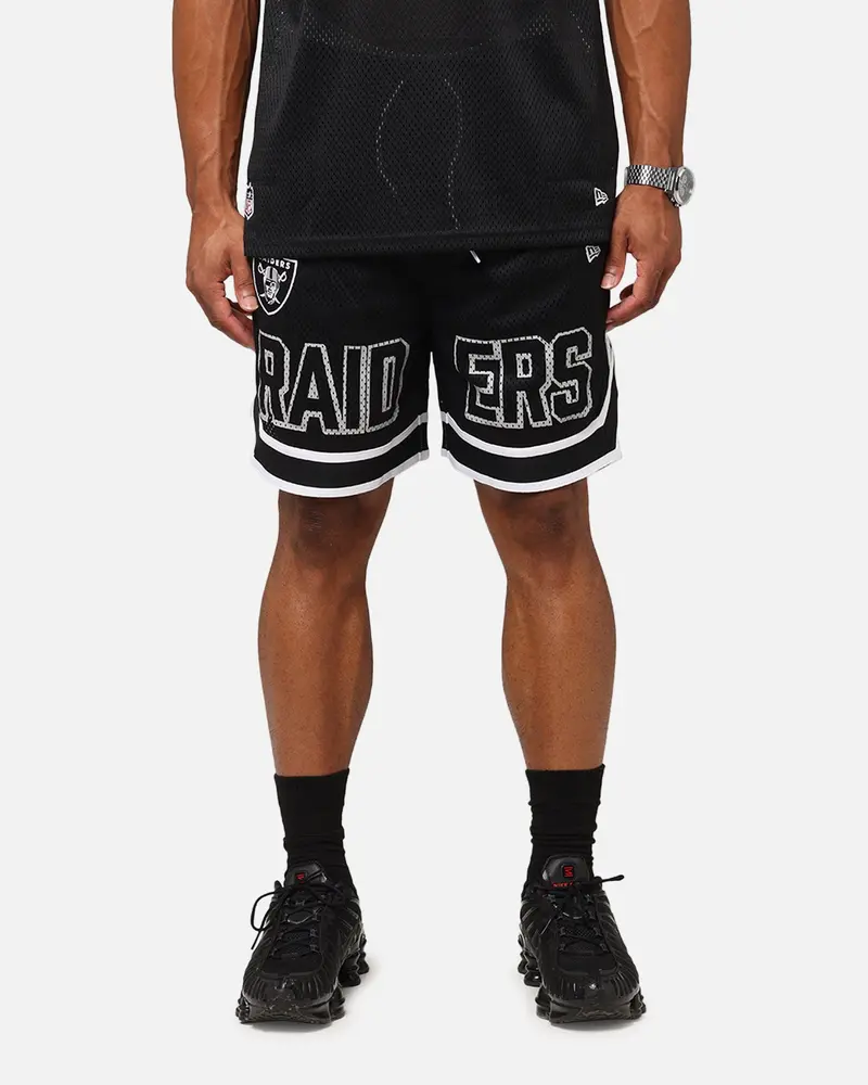 New Era Las Vegas Raiders Nfl Graphic Shorts Black 1