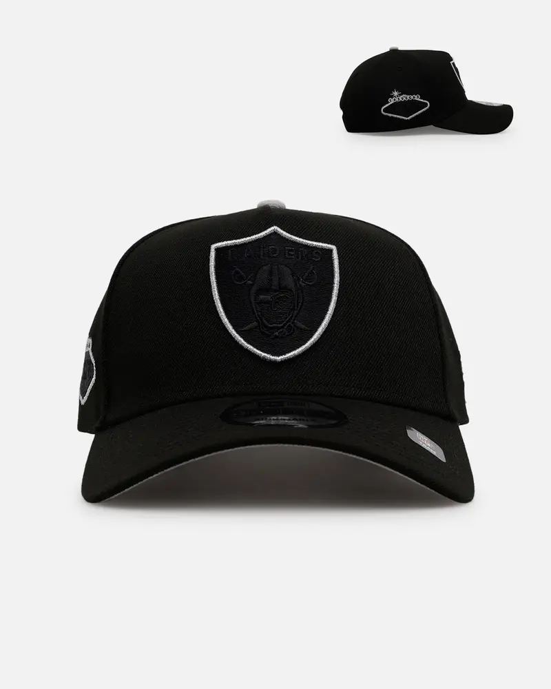 New Era Las Vegas Raiders 'Outline' 9Forty A-Frame Snapback Black 1