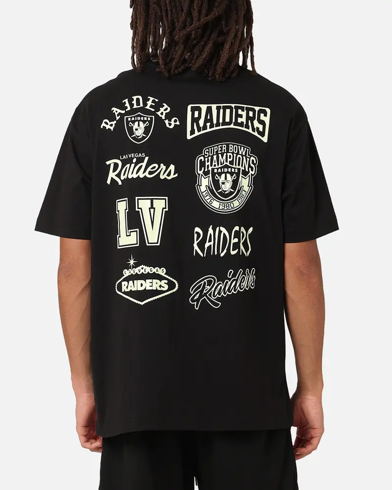 New Era Las Vegas Raiders Oversized Glow T-Shirt Black 1