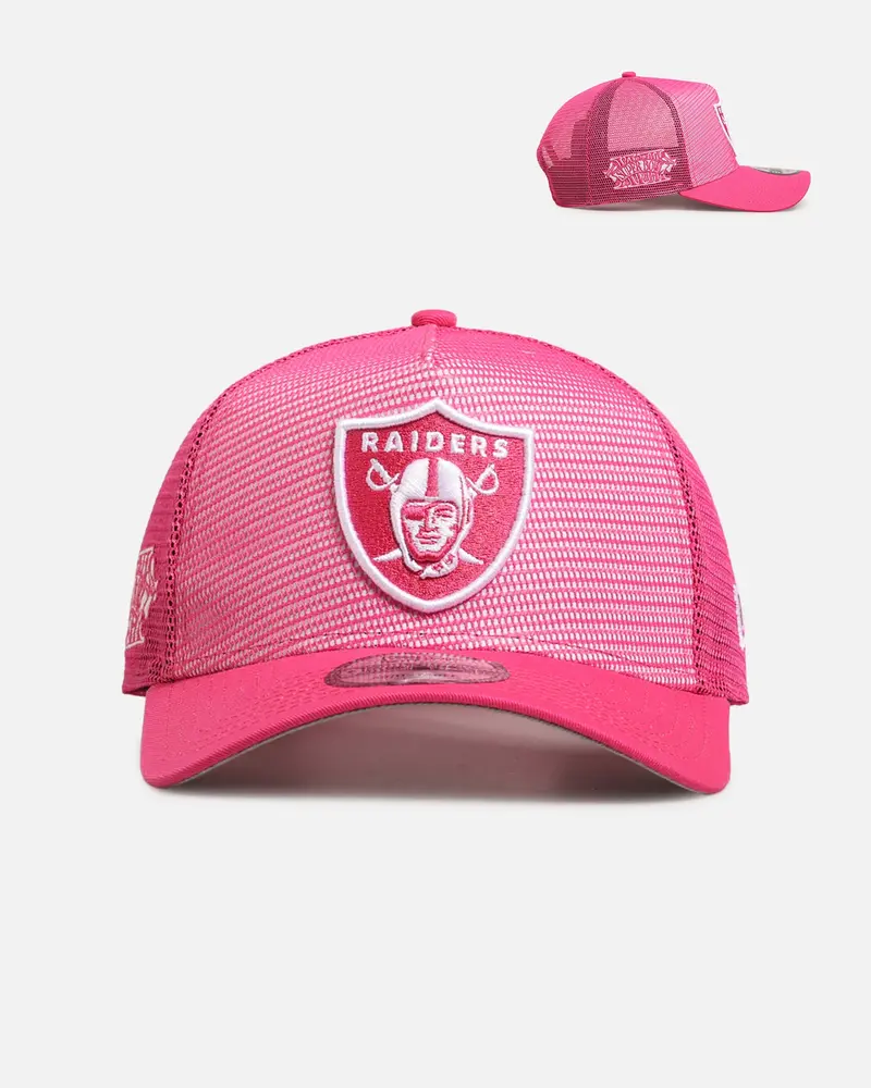 New Era Las Vegas Raiders 'Polychromatic Mesh' 9Forty A-Frame Snapback Pink 1